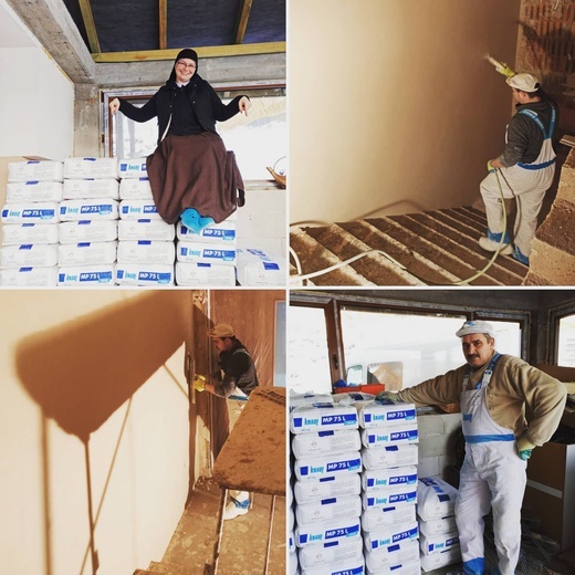 Pierwsza Dama gratuluje siostrom kapucynkom budowy "Domu dla Dzieciaków"