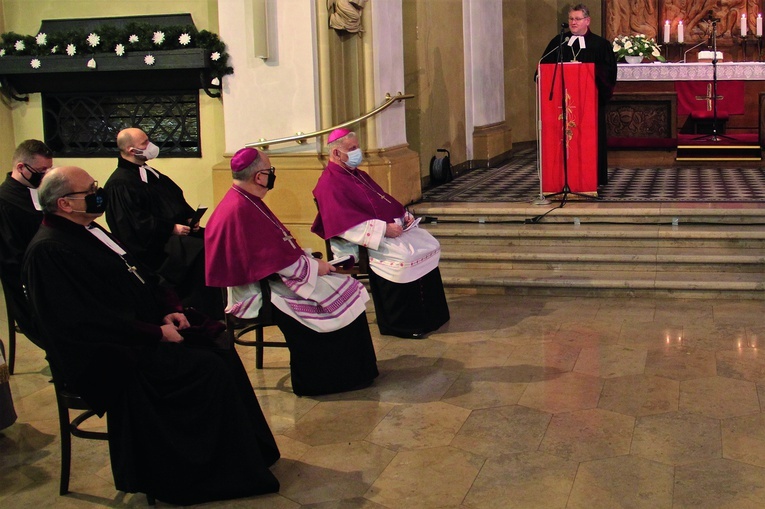 ▲	Homilię wygłosił bp Jerzy Samiec, zwierzchnik Kościoła ewangelicko-augsburskiego w Polsce.