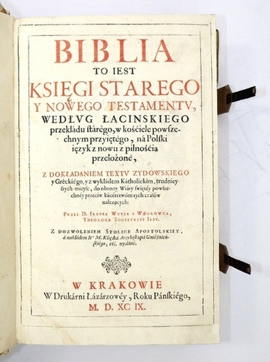 Kraków. Biblia ks. Wujka na aukcji