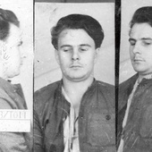 	Zdjęcie Franciszka Furmaniaka z POHP wykonane w areszcie śledczym w Bytomiu (luty 1951 r.).