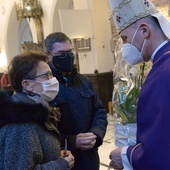 Podziękowanie bp. Markowi Solarczykowi za obecność i modlitwę.