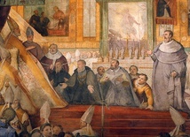 Kanonizacja św. Jacka, fresk w kościele św. Sabiny w Rzymie.