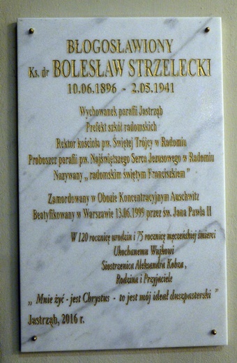 80. rocznica śmierci bł. ks. Bolesława Strzeleckiego