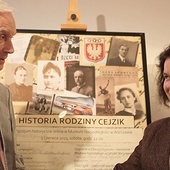 Jerzy Mirecki i dr Monika Waluś podczas sesji w Muzeum Niepodległości w Warszawie.