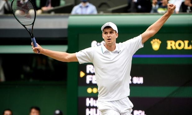 Wimbledon - Hurkacz drugim Polakiem w półfinale singla w Londynie