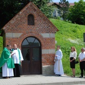 Poświęcenie płaskorzeźby św. Krzysztofa.