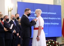 Anita Włodarczyk i inni medaliści igrzysk w Tokio odznaczeni przez prezydenta