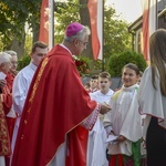 Ochotnica Dolna. Poświęcenie placu pod budowę nowego kościoła