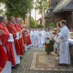 Ochotnica Dolna. Poświęcenie placu pod budowę nowego kościoła