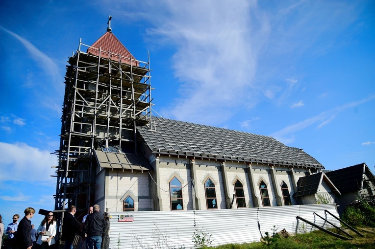 Kościół św. Jana Bosko w Gutkowie - poświęcenie kamienia węgielnego