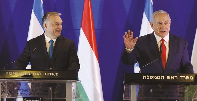 Premier Węgier Viktor Orbán (z lewej) i były premier Izraela Benjamin Netanjahu rozumieli się bardzo dobrze.