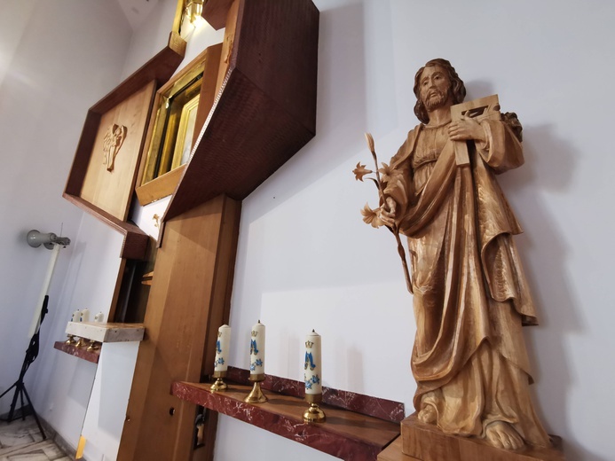 Poświęcenie figury św. Józefa w Łososinie Dolnej