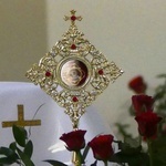 Wprowadzenie relikwii św. Rity do kościoła w Cygańskim Lesie