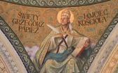 Płock-katedra. Św. Grzegorz Wielki (malowidło w tamburze kopuły)