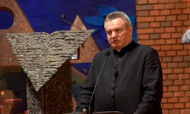 Ks. Józef Niżnik, który rozmawia ze św. Andrzejem Bobolą dawał świadectwo w Lublinie.