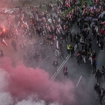 Marsz Niepodległości zakończył się na błoniach Stadionu Narodowego