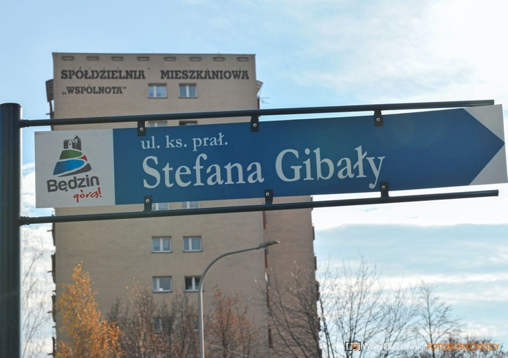 Jedna z ulic w Będzinie nosi imię ks. Stefana Gibały.