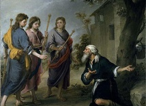 Murillo, Bóg w gościnie u Abrahama.