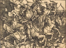 Albrecht Dürer, Czterej jeźdźcy Apokalipsy, drzeworyt, 1496/1498 r.