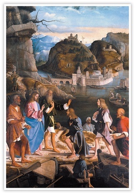 Marco Basaiti "Powołanie synów Zebedeusza", olej na desce, 1510 r. Gallerie dell’Accademia, Wenecja