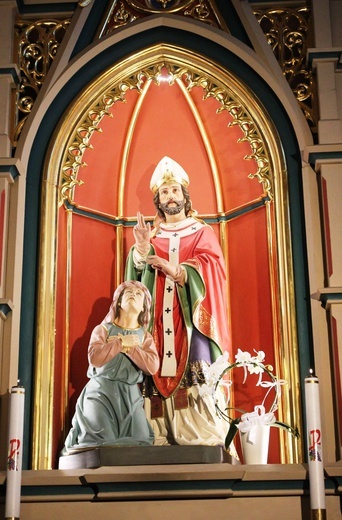 Ołtarz św. Walentego w lipnickim kościele.