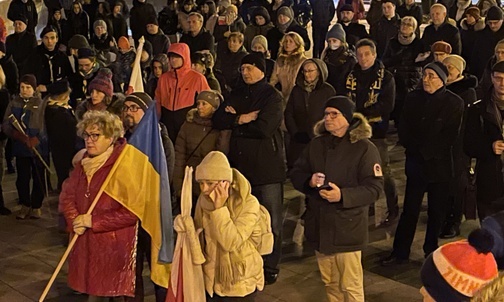 Na placu Chrobrego przedstawiciele różnych wyznań modlili się o pokój dla Ukrainy.