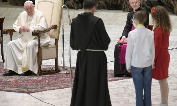 Papież ofiarował spotkanie z włoskimi dziećmi najmłodszym z Ukrainy