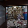 Zniszczona świątynia w Jasnogorodce niedaleko Kijowa
