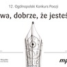 12. Ogólnopolski Konkurs Poezji „Słowa, dobrze, że jesteście”