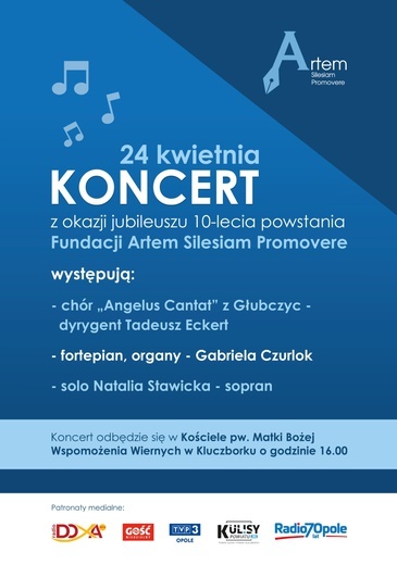 Fundacja Artem Silesiam Promovere zaprasza na koncert jubileuszowy