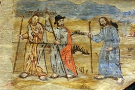 Jezus dołącza do uczniów na drodze do Emaus