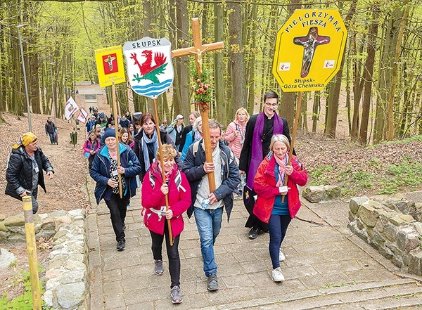 U celu na szczycie Góry Chełmskiej.