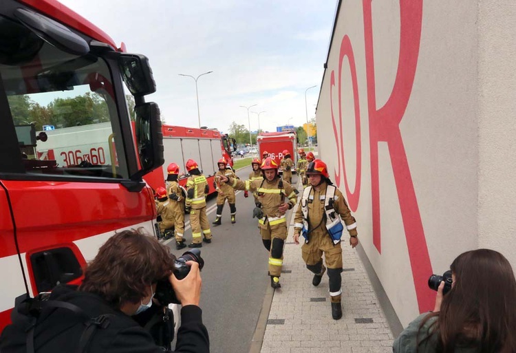 Próbna ewakuacja Szpitala Uniwersyteckiego w Krakowie