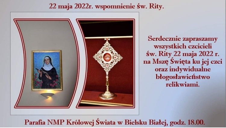 Różana niedziela ze św. Ritą u bielskich salwatorianów