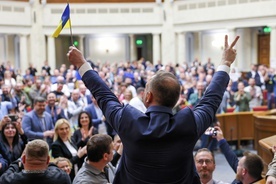 Owacja dla prezydenta Dudy w ukraińskim parlamencie
