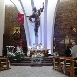 Rycerze św. Jana Pawła II na urodzinach patrona