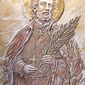 ◄	Wizerunek świętego Andrzeja Boboli z kościoła w Szyldaku.