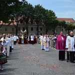 Boże Ciało w Łowiczu. Procesja.