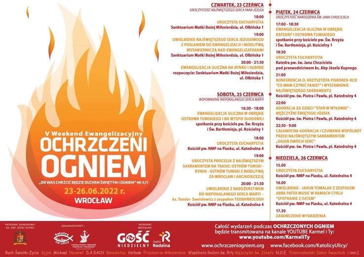 Wkrótce we Wrocławiu V Weekend Ewangelizacyjny "Ochrzczeni Ogniem"