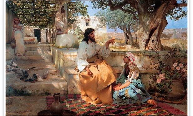 Henryk Siemiradzki
Chrystus w domu Marty i Marii 
olej na płótnie, 1886
Państwowe Muzeum Rosyjskie, Sankt Petersburg