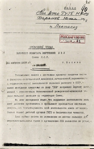 "Naród ukarany" - 85 lat temu rozpoczęła się "operacja polska"