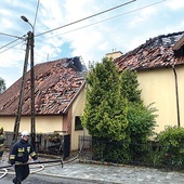 Budynek w dniu pożaru.