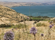 Galilea, widok na Kafarnaum  i Jezioro Tyberiadzkie