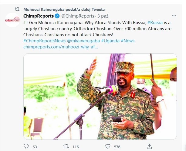 Jak czytać tweety syna ugandyjskiego prezydenta?