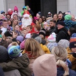 Wizyta św. Mikołaja w sanktuarium św. Jana Pawła II w Krakowie