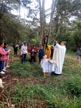 Modlitwa w Peruwiańczykami.