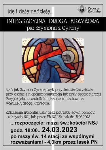 Cyrenejczycy poszukiwani. Integracyjna Droga Krzyżowa w Słupsku 