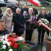 Złożenie kwiatów przy pomniku papieża Polaka.