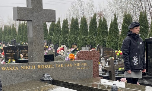 Grób Zofii Kossak na cmentarzu w Górkach Wielkich.