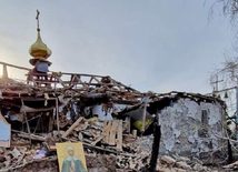 Ukraina: Z ostrzelanej w Wielkanoc cerkwi pozostała tylko mała kopuła i ikony